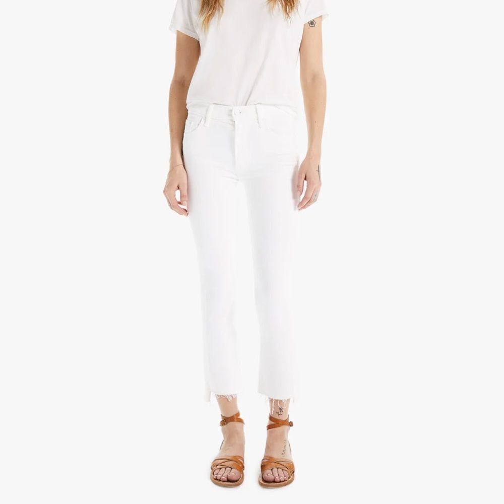 Mother The Insider Crop Step Fray size 26